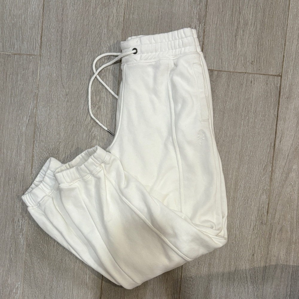 Free people Women's Classic White Jogger Pants